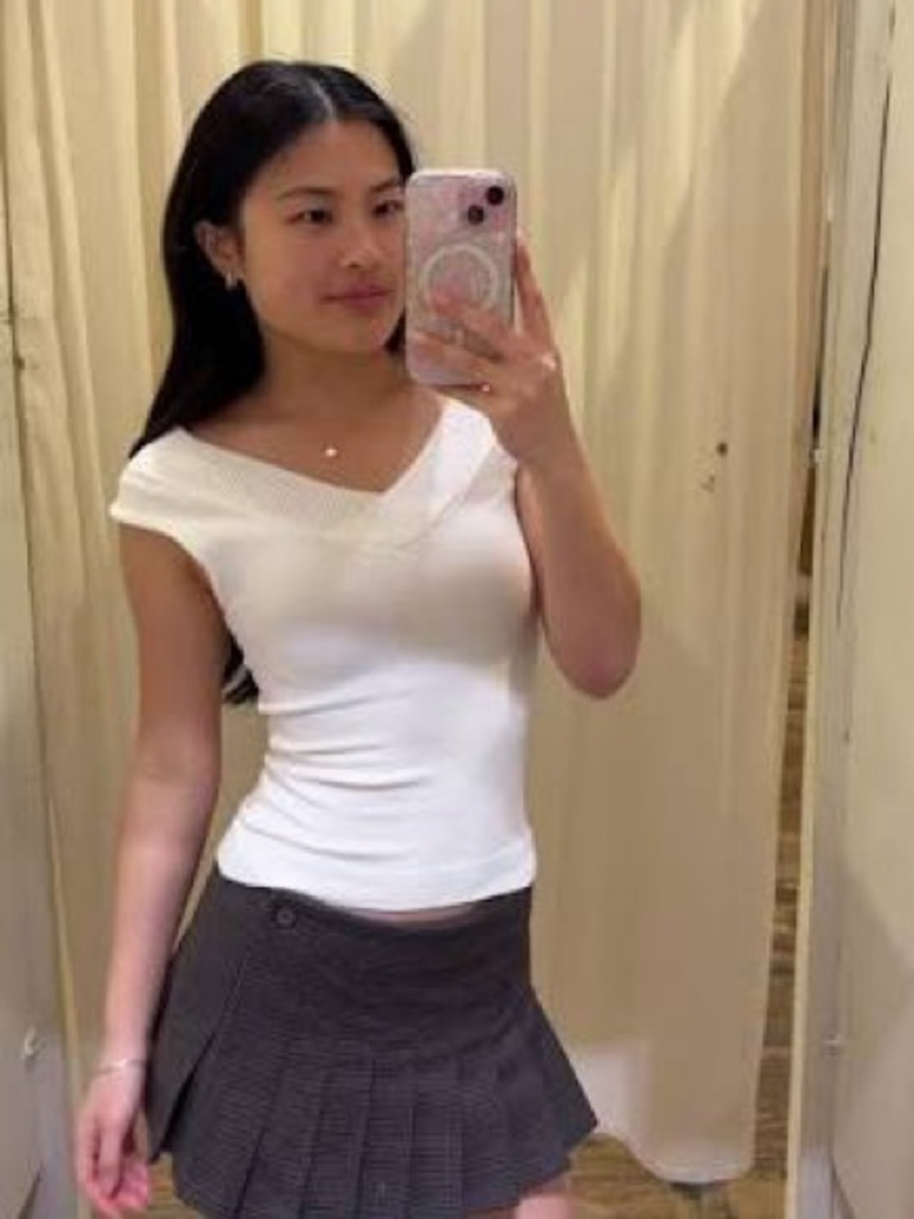 Brandy Melville white Amira top